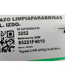 Brazo Limpiaparabrisas Delantero Izquierdo