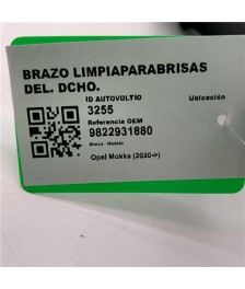 Brazo Limpiaparabrisas Delantero Derecho