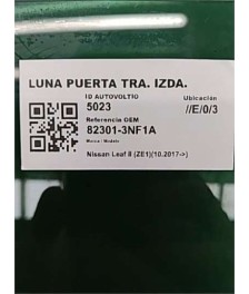 Luna Puerta Trasera Izquierda