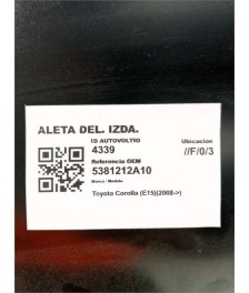 Aleta Delantera Izquierda