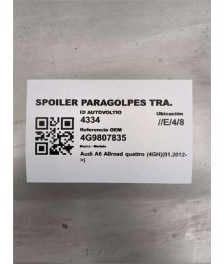 Spoiler Paragolpes Trasero